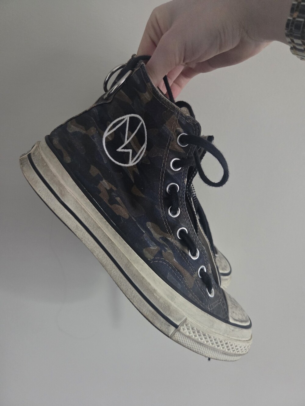 Converse Undercover Off-White Canvas Sneaker Interior Label